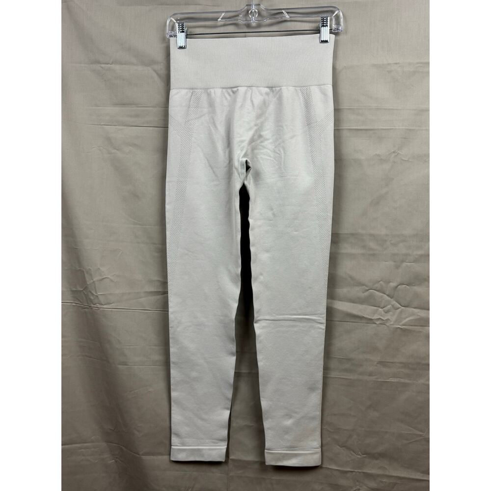 Halara Gray Seamless Flow High Waisted Ruched Yoga Leggings, Size L